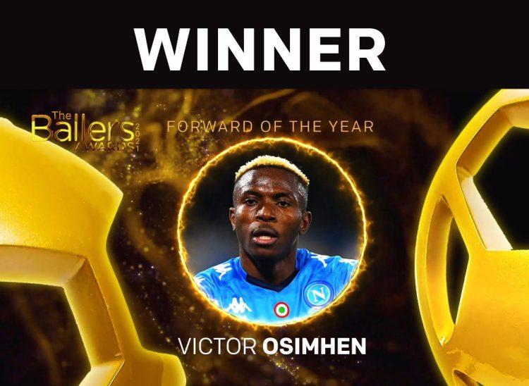 Oshoala, Osimhen major winners at 2021 The Ballers Awards