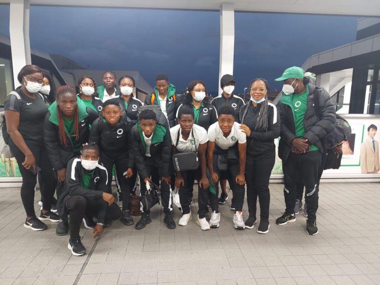 Super Falcons arrive Kobe ahead of clash against former world champions