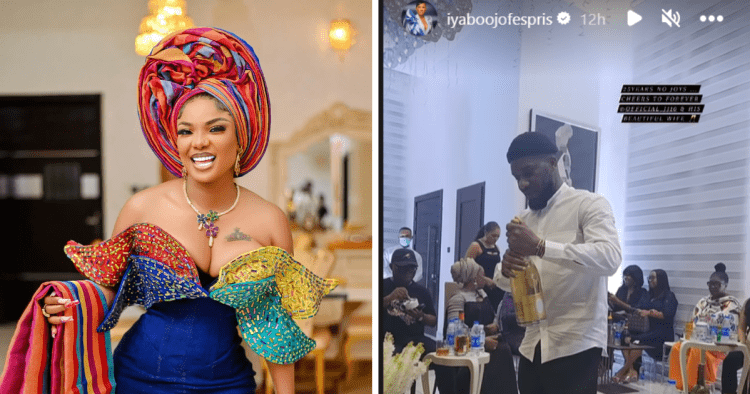 Watch: Nollywood star Iyabo Ojo spotted at a mini-party marking Okocha’s 25th wedding anniversary