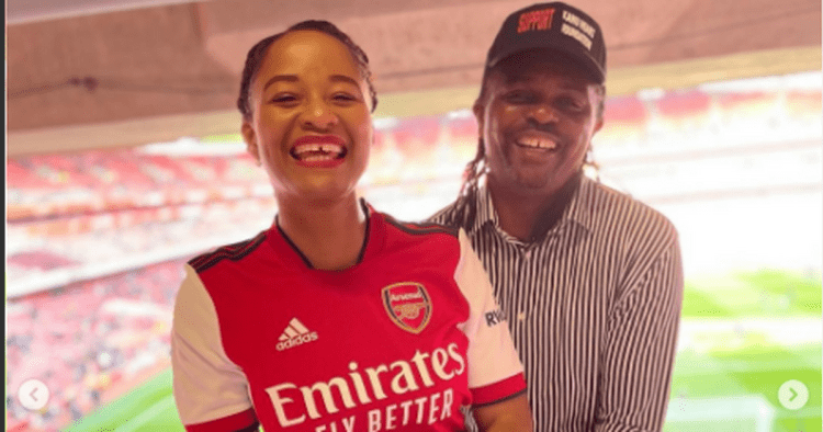 Watch: Kanu Nwankwo’s wife reacts to Arsenal’s comeback win against Bournemouth 