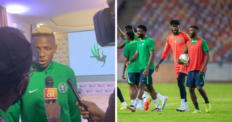 Video: Gloomy setting at Pitch Awards as Osimhen, Bassey, Iwobi accept honours after Guinea-Bissau loss