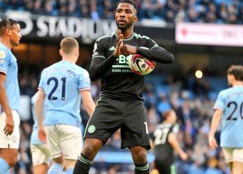 Iheanacho gets first Leicester City goal in Dean Smith’s reign, but record-breaking Haaland steers Manchester City to victory