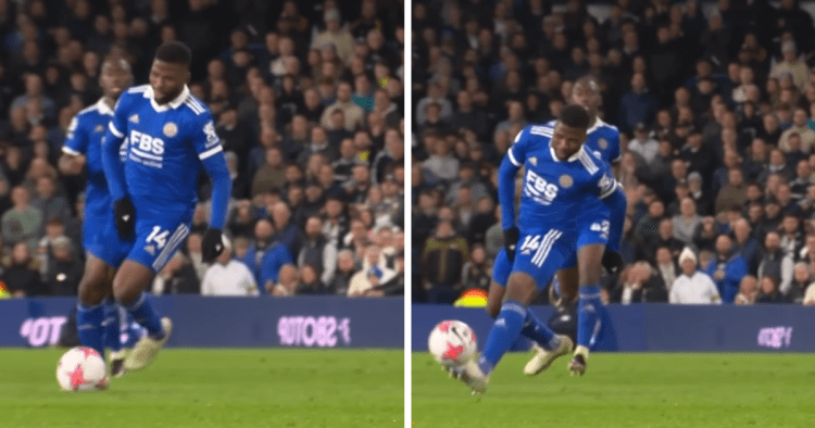 Watch: Iheanacho’s relentless effort against Leeds resulted in Vardy’s goal