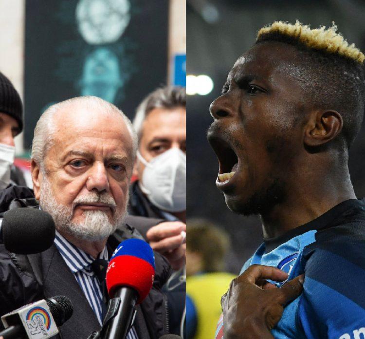 “I will not sell Osimhen”- Napoli President De Laurentiis warns Manchester United, others