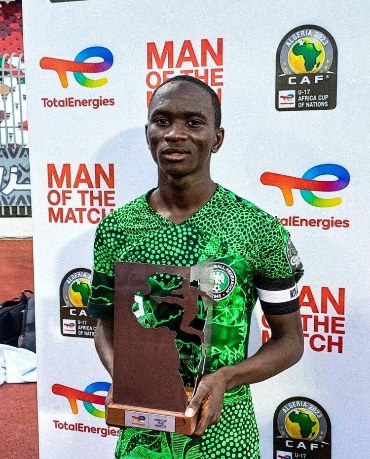 U17 AFCON: Excellent Lawali named best player again despite Nigeria’s narrow loss to Morocco