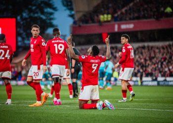 “I was looking forward to playing them”- Awoniyi basking in euphoria of Nottingham Forest’s victory over Liverpool