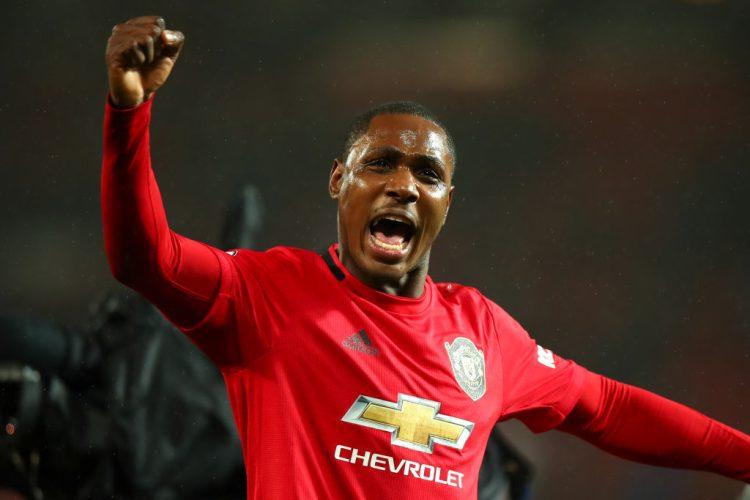 Photos: Odion Ighalo spotted signing a Manchester United Jersey