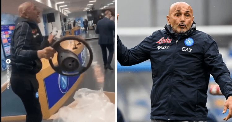 Watch: Victor Osimhen’s outgoing boss Spalletti reunites with stolen car property