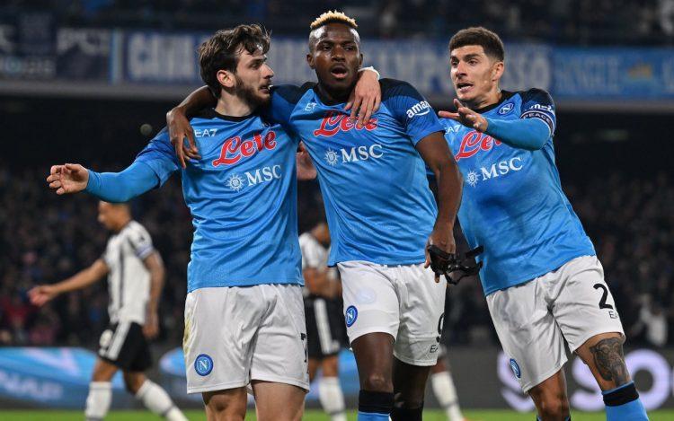 Watch: Napoli’s Osimhen nets 100th club goal from penalty spot