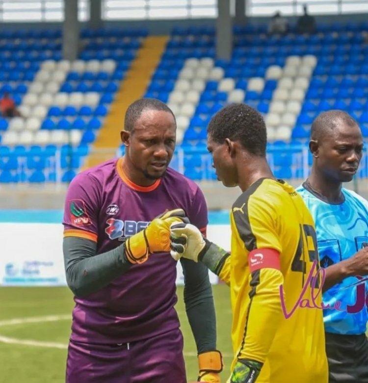 Father Vs Son: Veteran Nigerian goalkeeper squares up against son in pre-season tournament