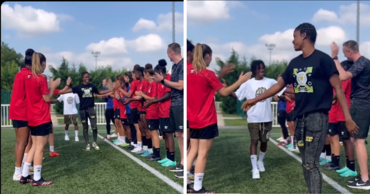 Watch: Stade de Reims honours two Super Falcons’ stars after Women’s World Cup performance