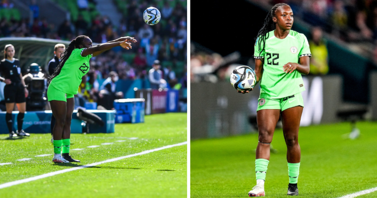 Michelle Alozie’s mismatched boots: How Super Falcons defender draws inspiration from ex-Manchester City forward