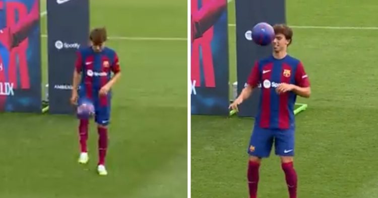 Watch: Joao Felix mesmerizes Barcelona fans with dazzling ball skills in unveiling