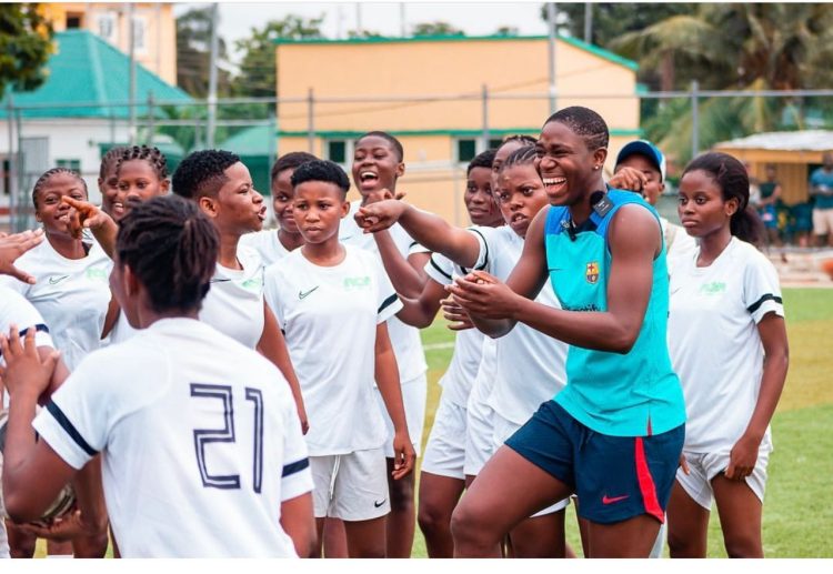 Barcelona Femeni forward Oshoala to mentor youngsters on international girl child day