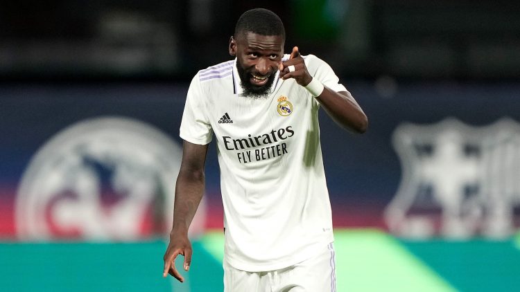 Photos: Antonio Rudiger gifts signed Real Madrid Jersey to Super Eagles forward