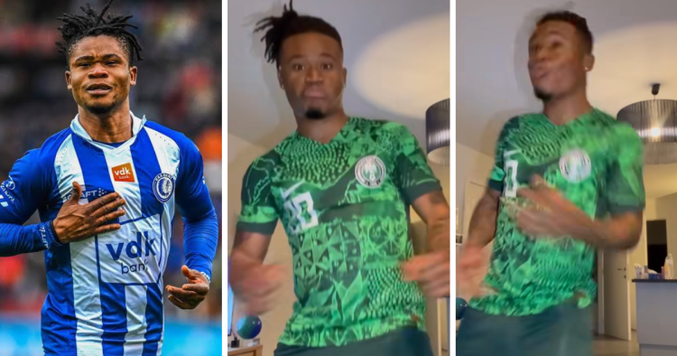 Watch: Gift Orban dances with Super Eagles jersey despite AFCON omission