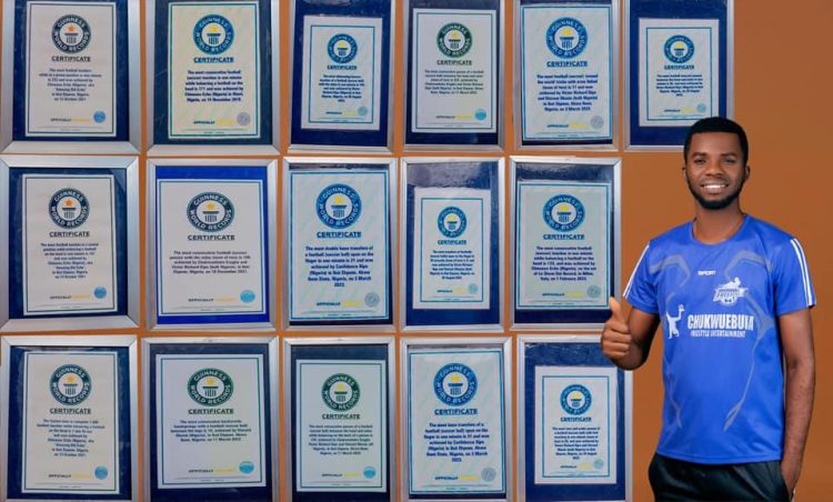 Chukwuebuka Ezugha: The phenomenal force behind 18 Guinness World Records in freestyle football