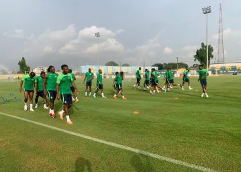 Photo: Super Eagles stranded as Libyan authorities hold team hostage at Al Abraq Airport