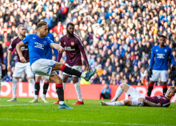 Cyriel Dessers at the double as Balogun-less Rangers hit Hearts for five