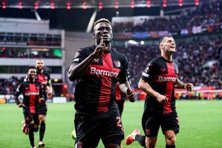 Nathan Tella and Victor Boniface cruise to Europa League final with Bayer Leverkusen after dramatic draw with Roma