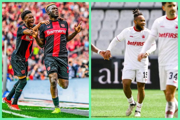 Photos: Leverkusen’s Boniface and CSKA Moscow forward Chidera Ejuke team up for sizzling snaps