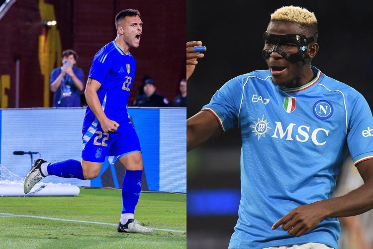 Lautaro Martinez vs. Victor Osimhen: Balotelli weighs in on strength