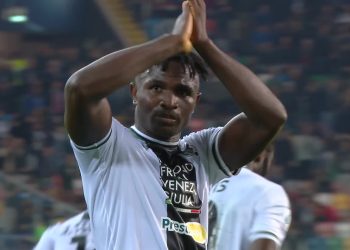 Isaac Success: Super Eagles forward to return for Udinese’s clash against Inter Milan despite injury scare