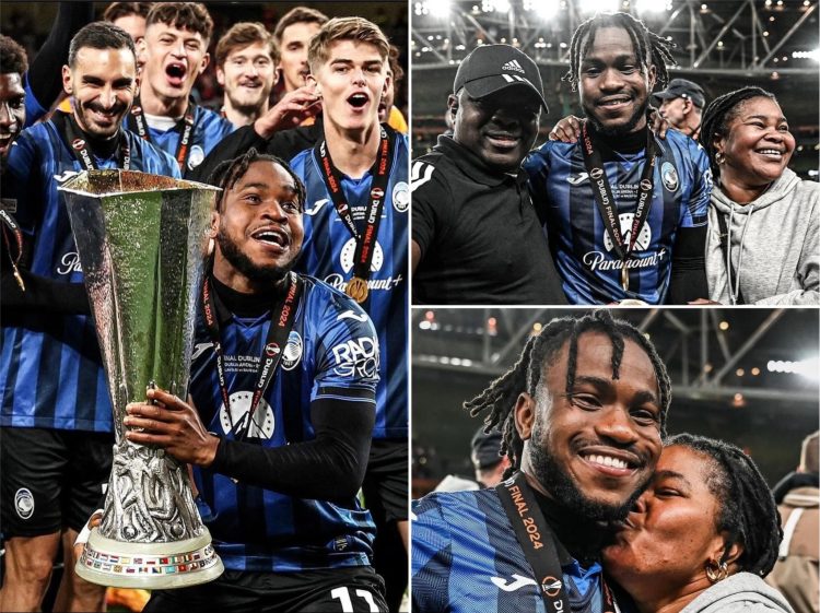 Watch: “That’s my son!” – Atalanta star Ademola Lookman celebrates Europa League glory with family