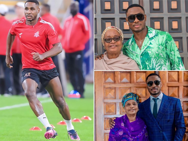 Watch: Al Wehda FC star Odion Ighalo spends quality time with mum and twin sister