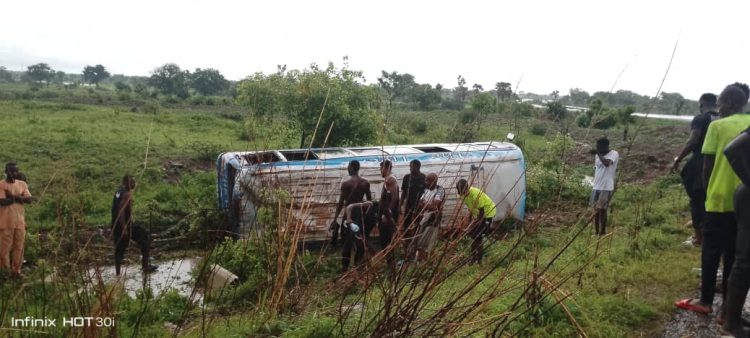 NPFL: Doma United FC bus flips in accident, players hospitalised hours after Heartland FC defeat