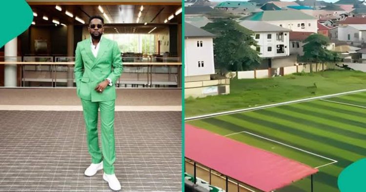 Giving back: Afrobeats superstar Patoranking builds mini stadium in Ebutte Meta