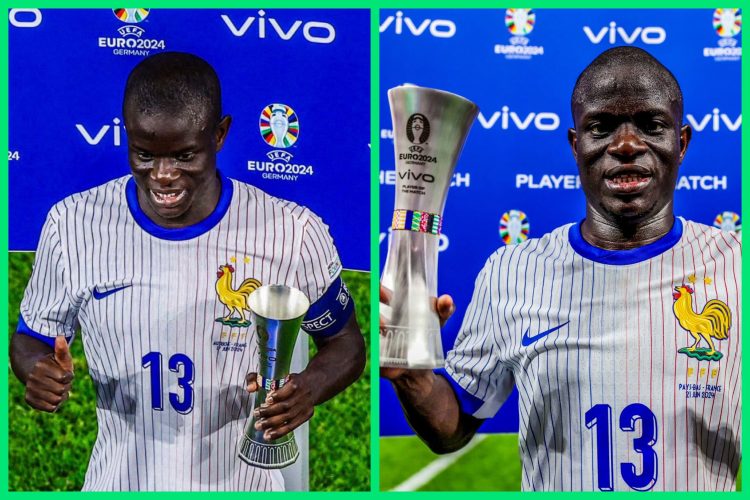 “Gigantic alien of football” – Ex-Super Eagles star and Cesc Fabregas hail Kante’s performance at Euro 2024