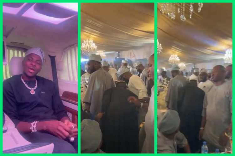 Watch: Victor Osimhen and Jay Jay Okocha shine at Davido and Chioma’s star-studded wedding