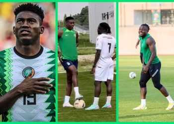 Watch: Nottingham Forest’s Taiwo Awoniyi and FC Nantes Simon Moses spotted recovering in Kaduna