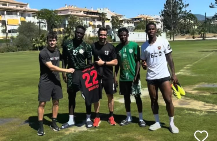 Watch: Forgotten Super Eagles midfielder trains with Victor Boniface, Raphael Onyedika ahead of pre-season