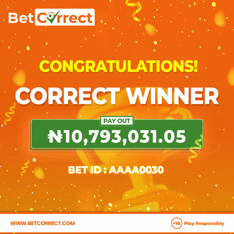 BetCorrect User Wins ₦10M from 6 Full-Time Draw Predictions