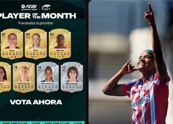 Nigeria & Atletico Madrid ace Ajibade battles Madrid, Barcelona stars for Liga F’s September POTM award