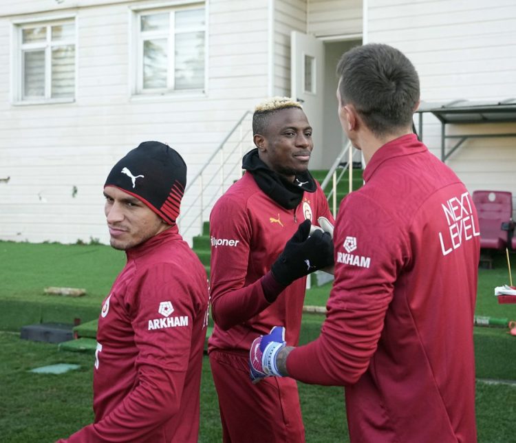 Watch: Galatasaray treat Victor Osimhen to cute welcome after Christmas holiday