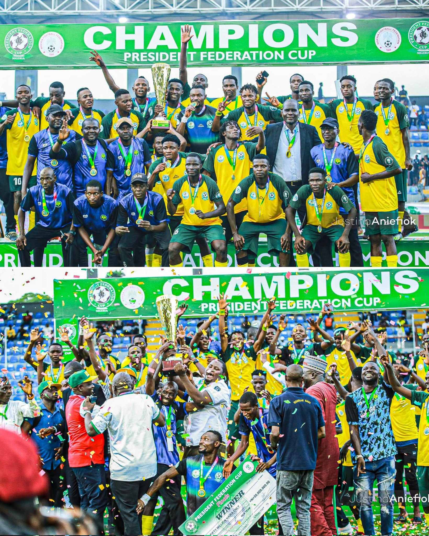 El-Kanemi Warriors, Federation Cup winners. Photo Credit X