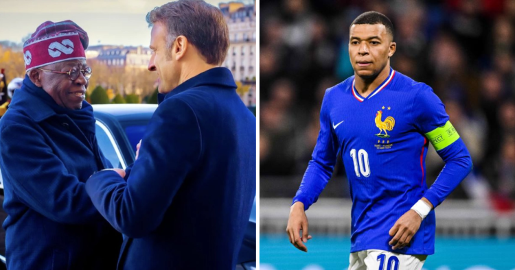 Watch: President Macron gifts Tinubu Kylian Mbappe’s France jersey number