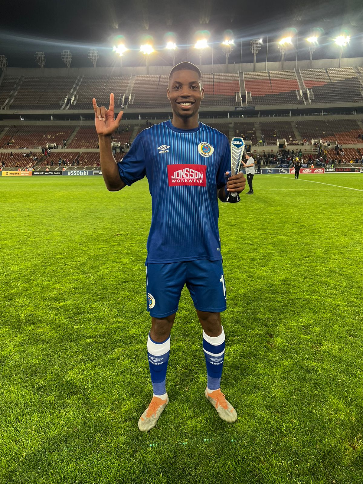 SuperSport United defender Ime Okon. [Photo Credit - X]