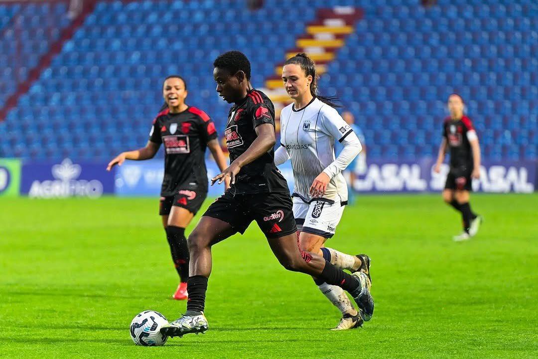 Nigerian midfielder Christy Ucheibe in action for Benfica against Torreense on Wednesday. Photo Credit X 