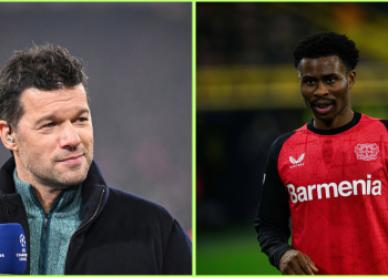 What Michael Ballack said after Nathan Tella’s 25-second goal in Leverkusen win over Dortmund