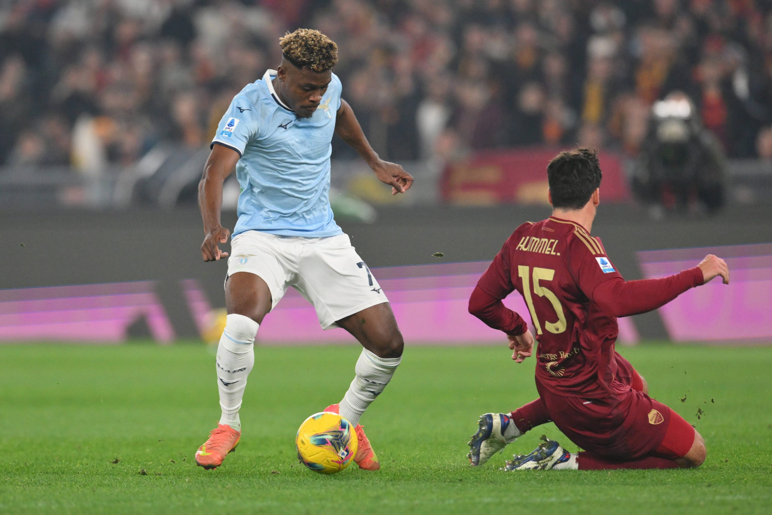 Lazio star Fisayo Dele Bashiru vs AS Roma 