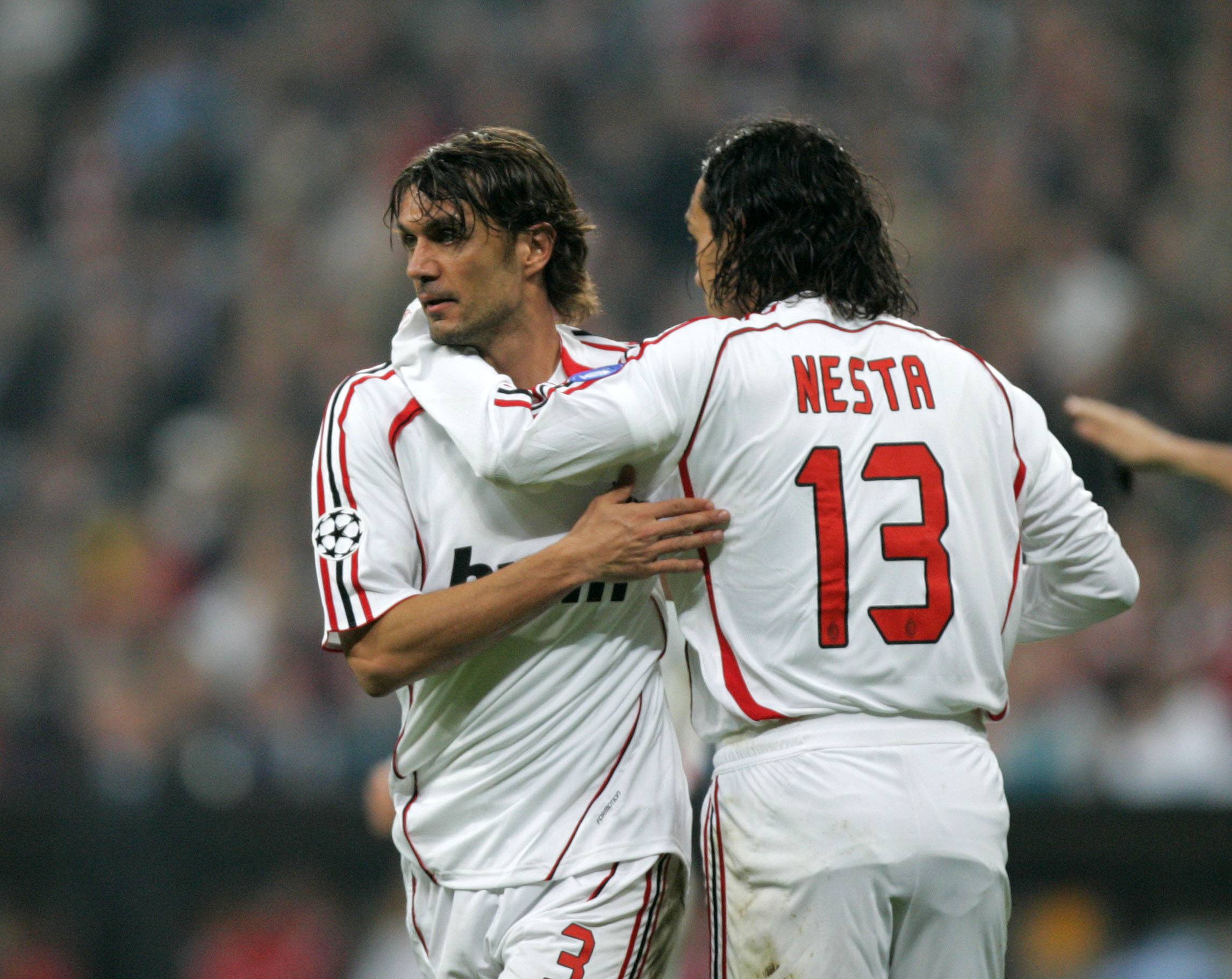 Paulo Maldini and Nesta