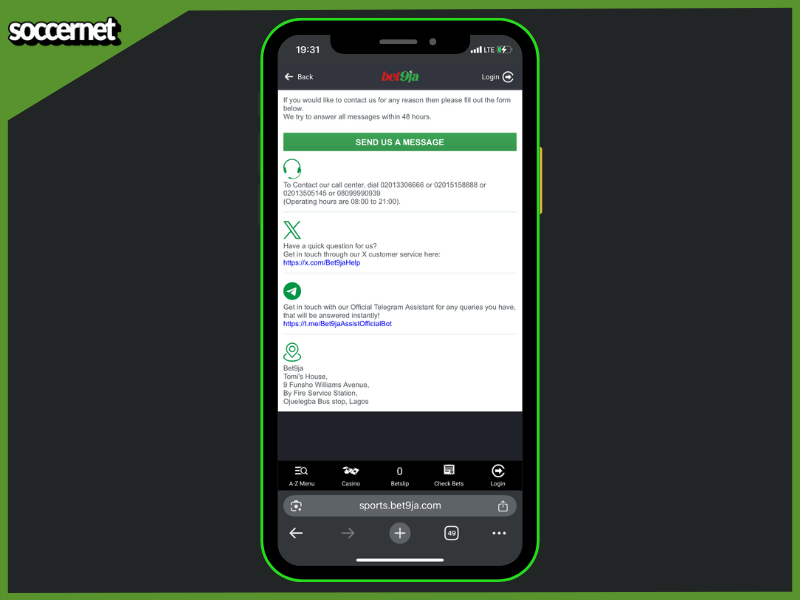 Bet9ja-customer-care-contacts