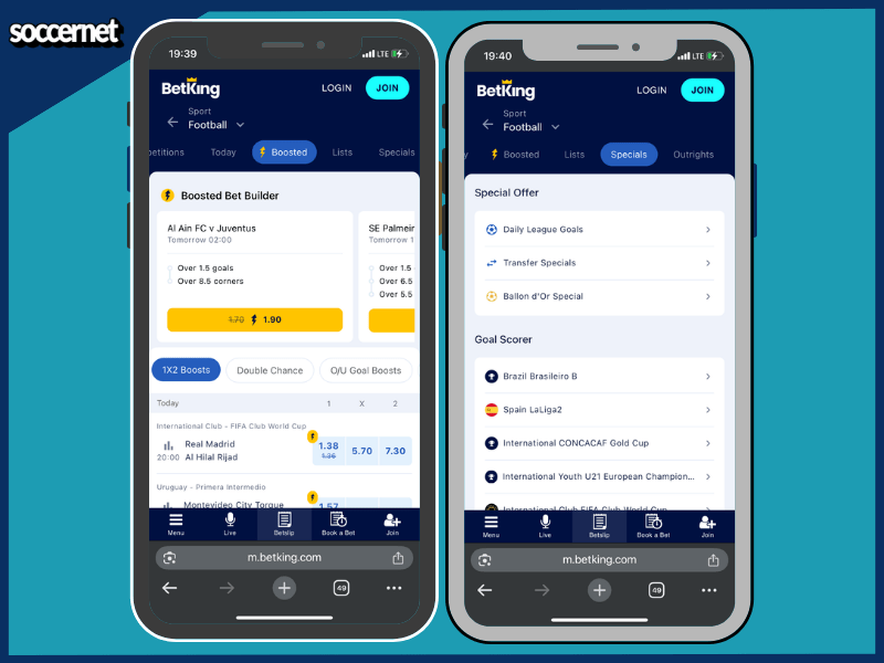 Betking-app-user-interface