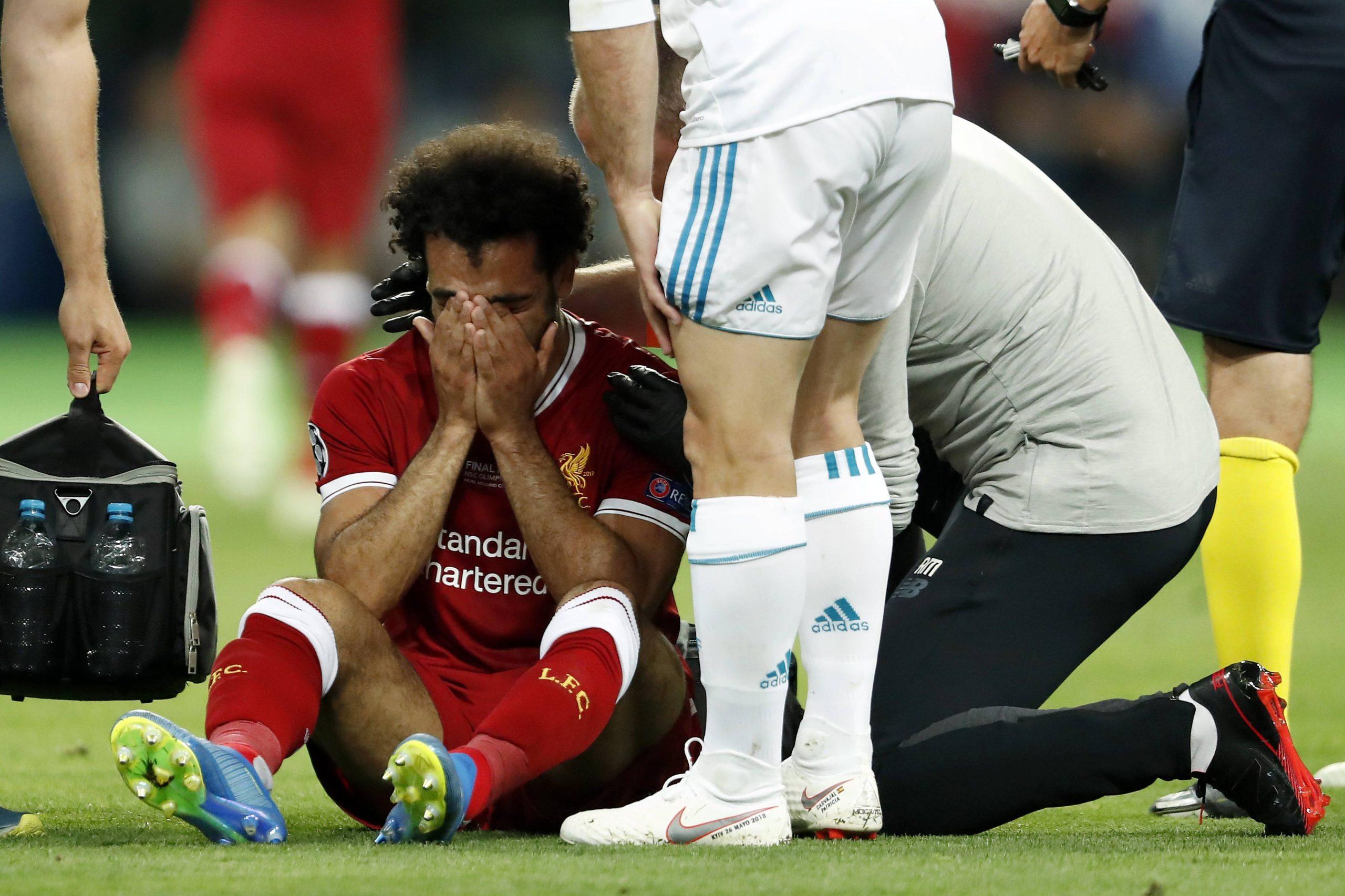 Mohamed Salah of Liverpool FC during the UEFA Champions League final between Real Madrid and Liverpool