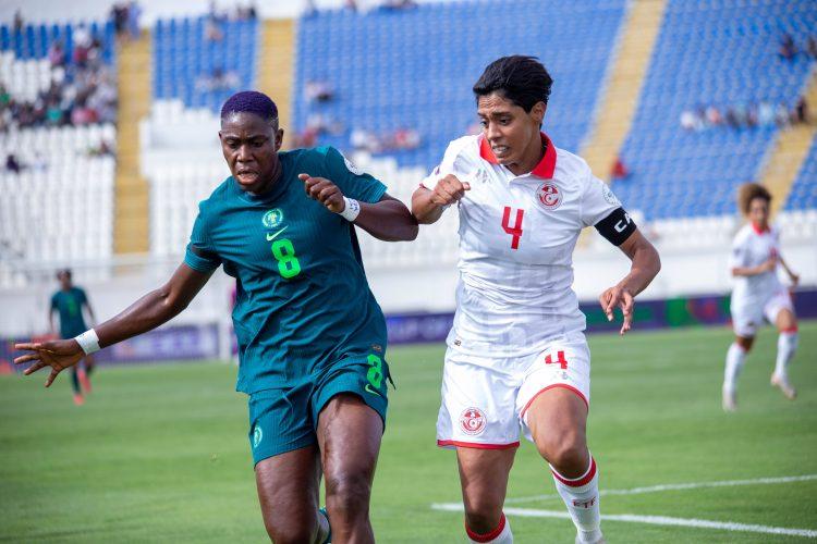 Asisat Oshoala for Nigeria at the 2024 WAFCON 