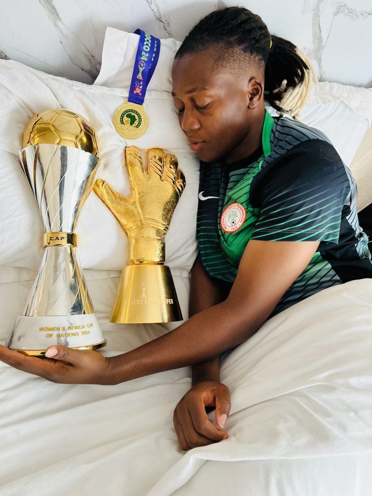 Nigeria Super Falcons goalkeeper Chiamaka Nnadozie